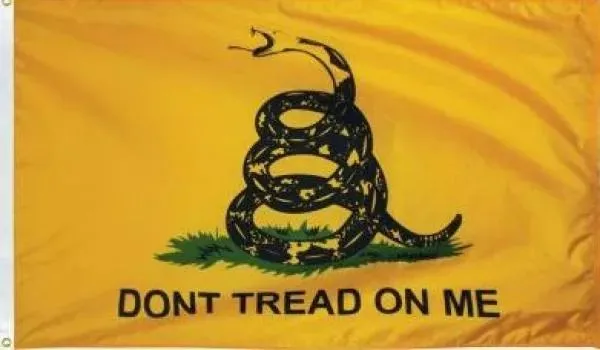 3x5 200 Denier Nylon Gadsden Flag - Made in USA