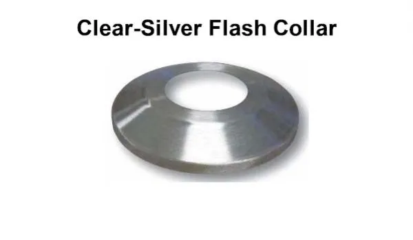 Clear-Silver 12 by 2.5 inch Flash Collar