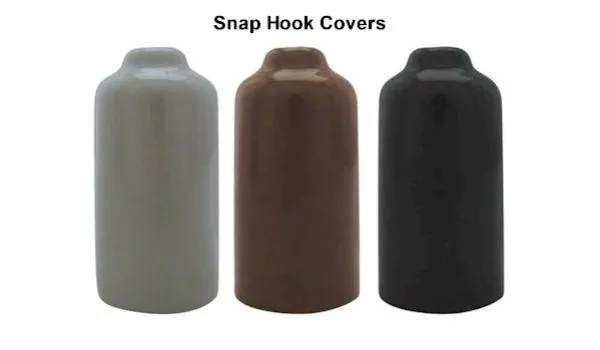 Small Brown Vinyl Snap Cover 3-1/2