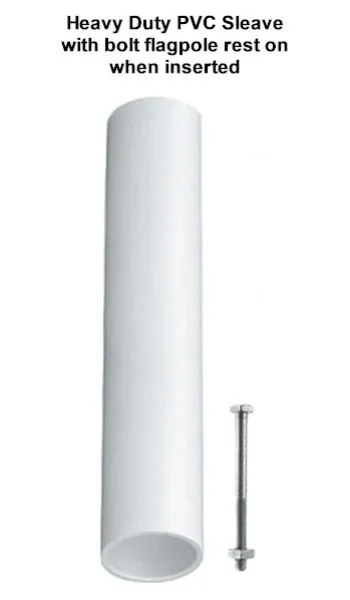 HD PVC Sleeve for inground mounting