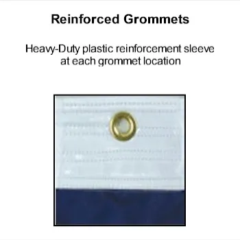 20x30 Flag Grommets Evenly Space and Reinforced