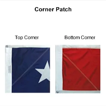 15x25 Flag Corner Patches